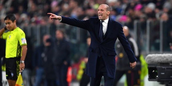 Allegri, la frase urlata ai giocatori da bordocampo durante Juve-Roma