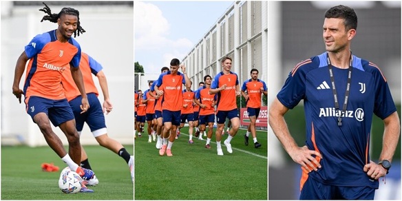 Juve, Thiago Motta dirige Thuram: prime prove d'intesa in allenamento