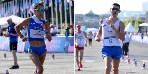 Palmisano e Stano niente da fare: sesto posto nella staffetta della marcia
