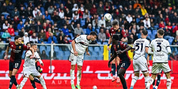 Genoa-Bologna 2-2: un super Pinamonti salva Gilardino