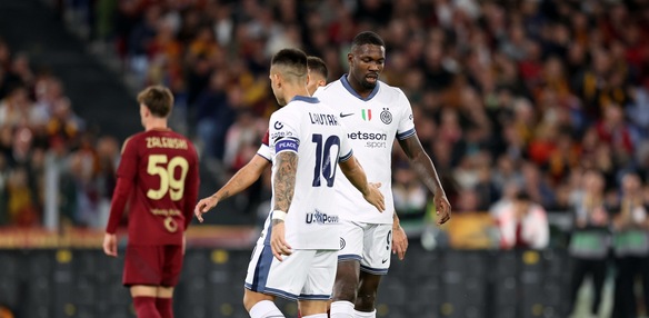 All'Inter basta un tiro di Lautaro, per la Roma fischiata è notte fonda