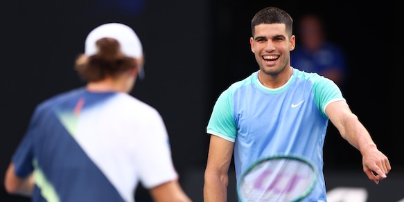 Alcaraz, il primo allenamento in Australia