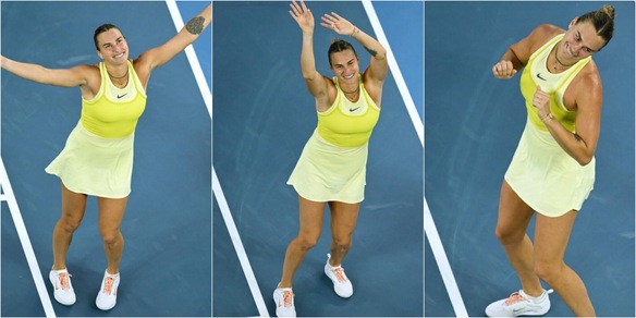 Sabalenka, subito show agli Australian Open: balla in campo dopo la vittoria al debutto!