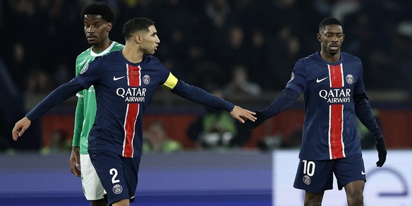 Ligue 1,  il Psg batte il Saint-Etienne e aspetta Kvaratskhelia: Dembélé show