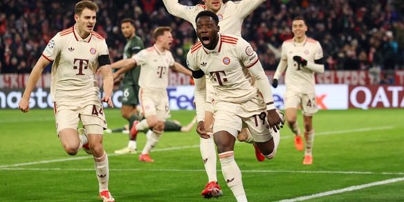 Champions League, Davies salva il Bayern e il Benfica passa contro il Monaco