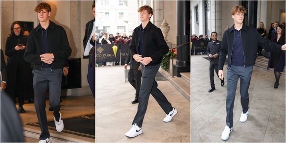 Sinner a Milano ospite di Gucci per la Fashion Week