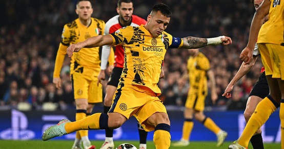 L'Inter ipoteca i quarti di Champions: Thuram e Lautaro stendono il Feyenoord, Zielinski sbaglia il rigore