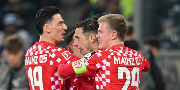 Bundesliga, colpo esterno del Mainz: 3-1 in casa del Monchengladbach
