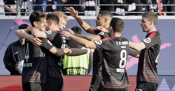 Eintracht sconfitto in casa dall'Union Berlino, l'Hoffenheim pareggia con l'ultima in classifica