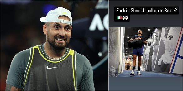 Kyrgios lancia la sfida a Sinner e prepara lo sbarco a Roma: il messaggio sui social