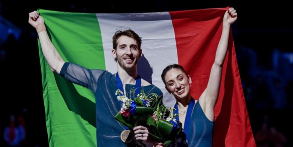 Pattinaggio, bronzo per la coppia Conti-Macii: terzo posto nei Mondiali di figura