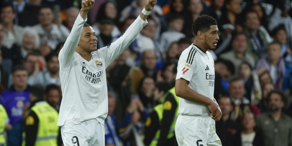 Mbappé riporta in vetta il Real Madrid