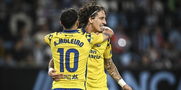 Liga, Celta-Las Palmas 1-1: Moleiro risponde ad Alfon Gonzalez, paura per Cillessen