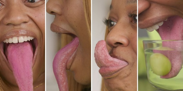 La donna con la lingua più lunga del mondo: dimensioni e cosa può fare