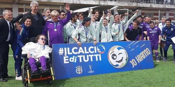 Bove, Colpani e Toldo: che sorpresa ai ragazzi della Divisione Calcio Paralimpico!