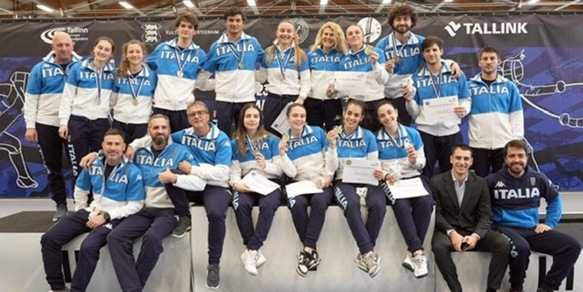 Europei Under 23: oro, argento e bronzo per l'Italia nelle prime gare a squadre di Tallin