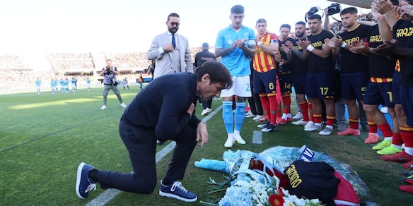 Conte e il bellissimo gesto per Fiorita prima di Lecce-Napoli
