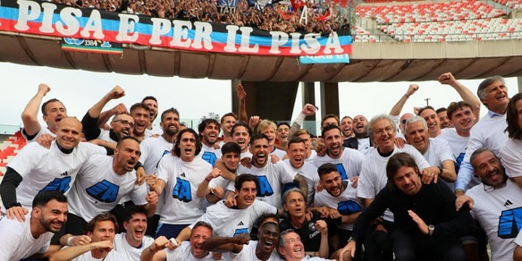 Il Pisa in A, che festa! Così è nata la squadra di Inzaghi