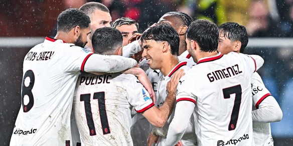 Il Milan ribalta il Genoa in un minuto: decidono Leao e un autogol di Frendrup