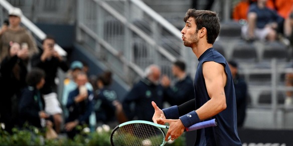 Ansia Musetti a Roma, si ritira dal doppio dopo la vittoria con Medvedev