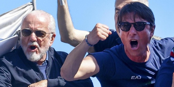 Conte: “Qui a Napoli c’è una visione comune”. De Laurentiis: “Asseconderò Antonio in tutto”