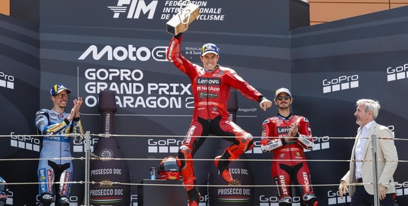 Diretta MotoGp Aragon: Marc Marquez show davanti ad Alex e Bagnaia