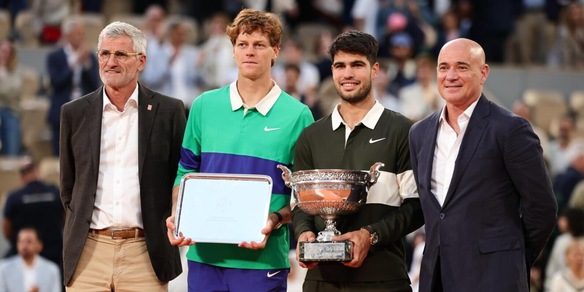 Finale Sinner-Alcaraz da record: 5 milioni di spettatori e 38% di share su Nove ed Eurosport