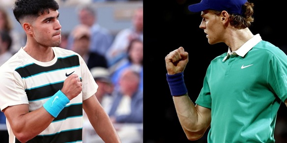 Alcaraz e Sinner tornano a vedersi dopo il Roland Garros: l'abbraccio in campo