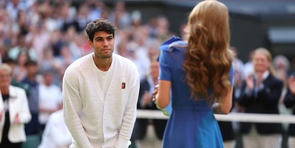 Alcaraz e Kate Middleton a Wimbledon 2025, il gesto che ha fatto impazzire gli inglesi