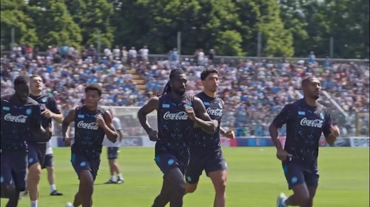 Napoli, ultimo allenamento per Simeone