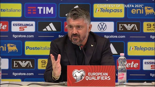 Gattuso: "Complimenti alle ragazze del volley"