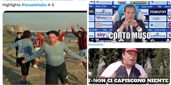 Israele-Italia, le ironie sui social di un match pazzesco: da Fantozzi a Oronzo Canà