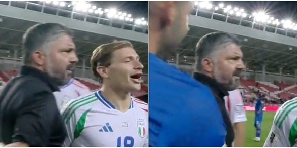 Italia, Gattuso furioso con un giocatore di Israele al triplice fischio: la fotosequenza