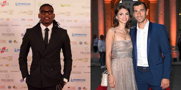 Leao in completo gessato, Mkhitaryan con la moglie: tutti i vip presenti al Premio Gentleman Leao in completo gessato, Mkhitaryan con la moglie: tutti i vip presenti al Premio Gentleman