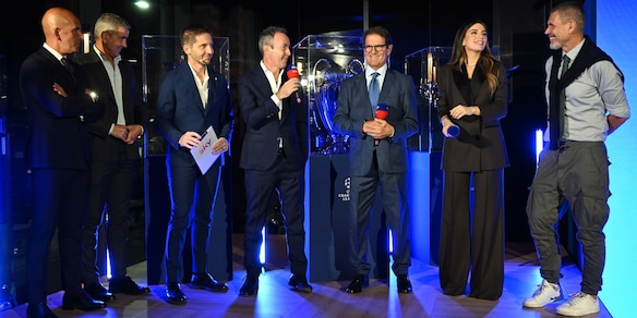 Glamour e vip per la presentazione delle coppe europee di Sky