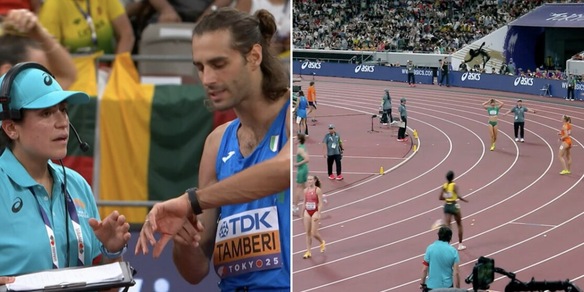 Rabbia Tamberi ai Mondiali di atletica: c'è traffico in pista, lui deve saltare e...
