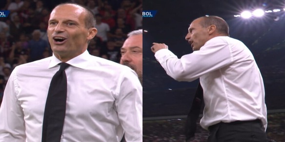 Niente rigore per il Milan: Allegri espulso esce dal campo furioso