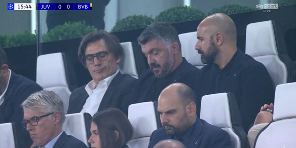 Gattuso e Montella in tribuna per Juve-Dortmund: Yildiz osservato speciale