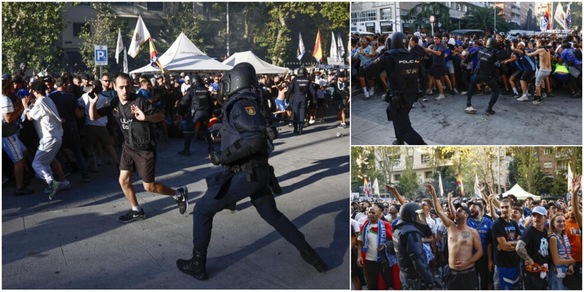 Guerriglia urbana tra polizia e ultras francesi prima di Real Madrid-Marsiglia