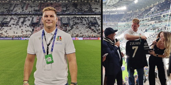 Manuel Zuliani ospite della Juventus nell'esordio in Champions League