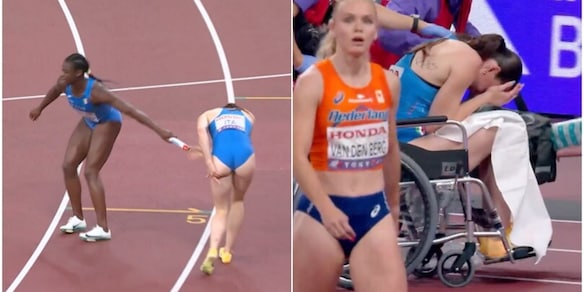 Fontana shock, si fa male all'inizio della staffetta 4x100: esce in sedia a rotelle e in lacrime
