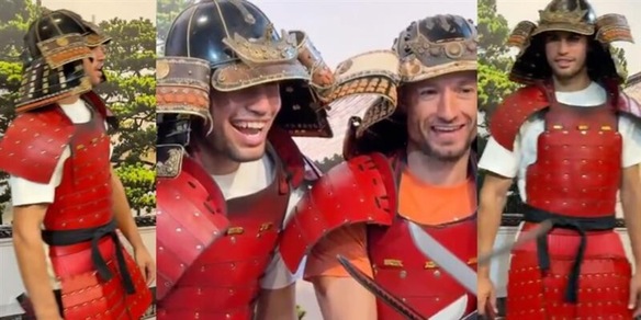 Alcaraz, l'arrivo a Tokyo in versione... samurai