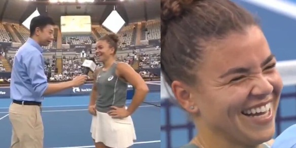 Paolini scoppia a ridere dopo la richiesta inaspettata in campo: ecco cosa è successo al China Open