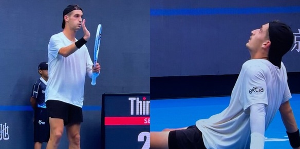 Sinner vince uno scambio pazzesco in Cina: la reazione sconfortata di Atmane è inaspettata