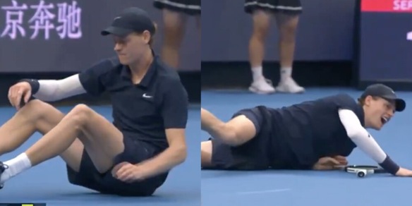 A Pechino Sinner cade, tutto il pubblico in ansia. Poi il gesto che dice tutto