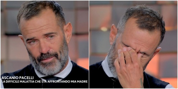 Ascanio Pacelli in lacrime a Verissimo per amore e per la malattia della madre