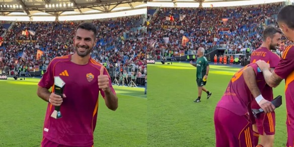 Celik premiato come migliore in campo, la reazione dei compagni è tutta da ridere