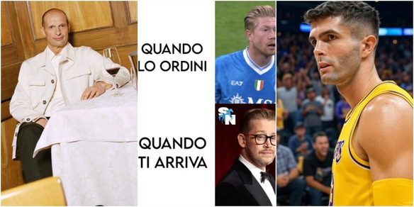 Il Milan di Allegri batte in dieci il Napoli: i social si scatenano