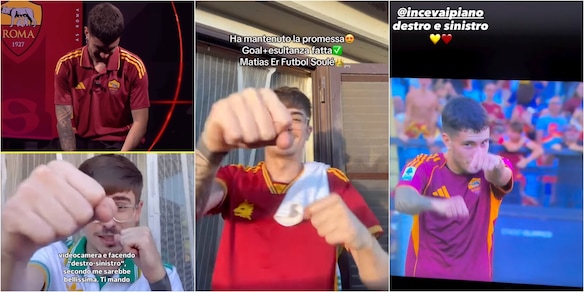 “Destro, sinistro, Mati Soulé”: l’esultanza da pugile e la promessa mantenuta al rapper Ince