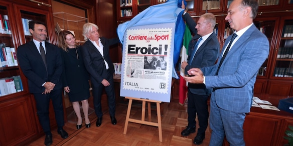 Corriere dello Sport, presentato il francobollo per i 100 anni